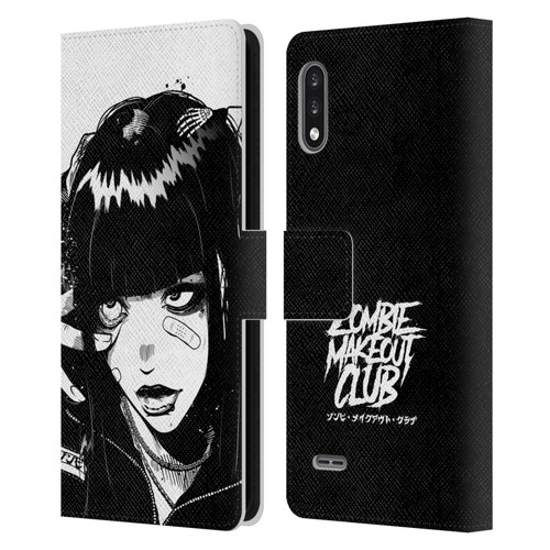 Zombie Makeout Club Art See Thru You Leather Book Wallet Case Cover For LG K22