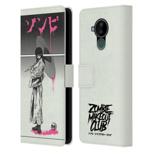 Zombie Makeout Club Art Chance Of Rain Leather Book Wallet Case Cover For Nokia C30