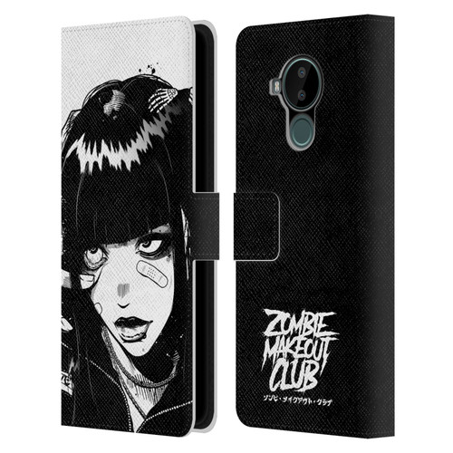 Zombie Makeout Club Art See Thru You Leather Book Wallet Case Cover For Nokia C30