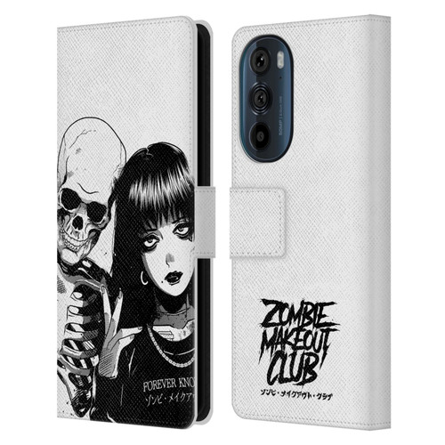 Zombie Makeout Club Art Forever Knows Best Leather Book Wallet Case Cover For Motorola Edge 30