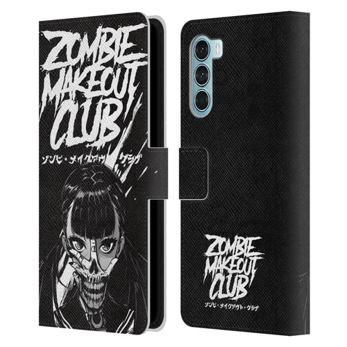 Zombie Makeout Club Art Face Off Leather Book Wallet Case Cover For Motorola Edge S30 / Moto G200 5G