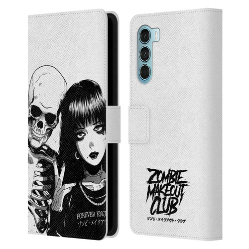 Zombie Makeout Club Art Forever Knows Best Leather Book Wallet Case Cover For Motorola Edge S30 / Moto G200 5G