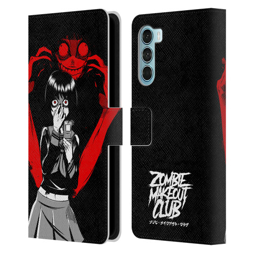 Zombie Makeout Club Art Selfie Leather Book Wallet Case Cover For Motorola Edge S30 / Moto G200 5G