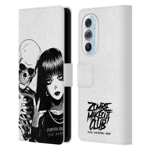 Zombie Makeout Club Art Forever Knows Best Leather Book Wallet Case Cover For Motorola Edge X30