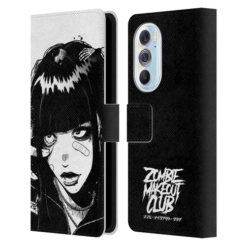 Zombie Makeout Club Art See Thru You Leather Book Wallet Case Cover For Motorola Edge X30