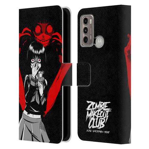 Zombie Makeout Club Art Selfie Leather Book Wallet Case Cover For Motorola Moto G60 / Moto G40 Fusion