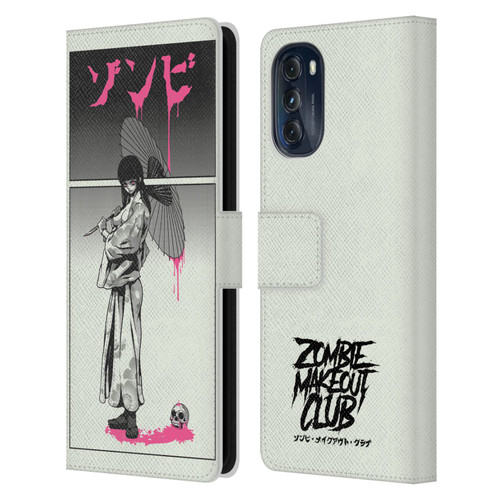 Zombie Makeout Club Art Chance Of Rain Leather Book Wallet Case Cover For Motorola Moto G (2022)