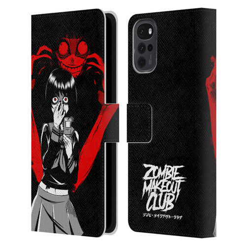 Zombie Makeout Club Art Selfie Leather Book Wallet Case Cover For Motorola Moto G22