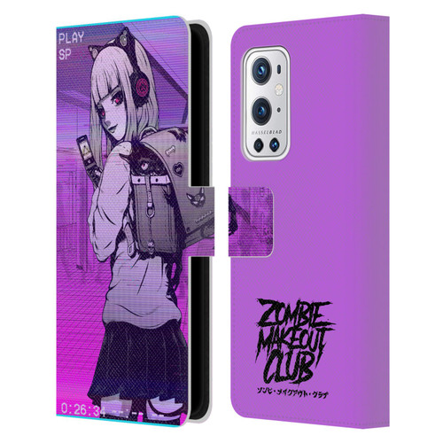 Zombie Makeout Club Art Drama Rides On My Back Leather Book Wallet Case Cover For OnePlus 9 Pro