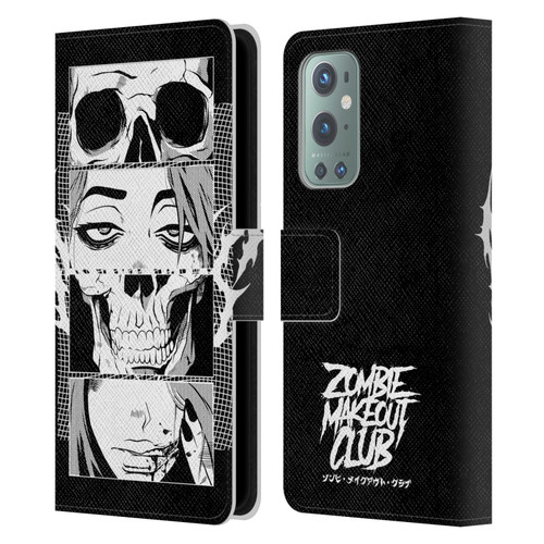 Zombie Makeout Club Art Skull Collage Leather Book Wallet Case Cover For OnePlus 9