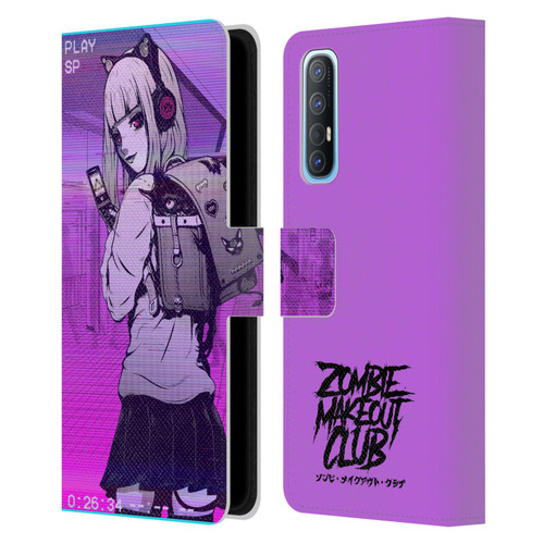 Zombie Makeout Club Art Drama Rides On My Back Leather Book Wallet Case Cover For OPPO Find X2 Neo 5G