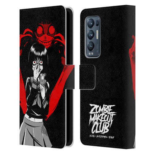 Zombie Makeout Club Art Selfie Leather Book Wallet Case Cover For OPPO Find X3 Neo / Reno5 Pro+ 5G