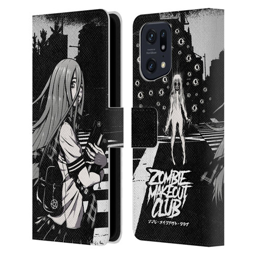 Zombie Makeout Club Art They Are Watching Leather Book Wallet Case Cover For OPPO Find X5