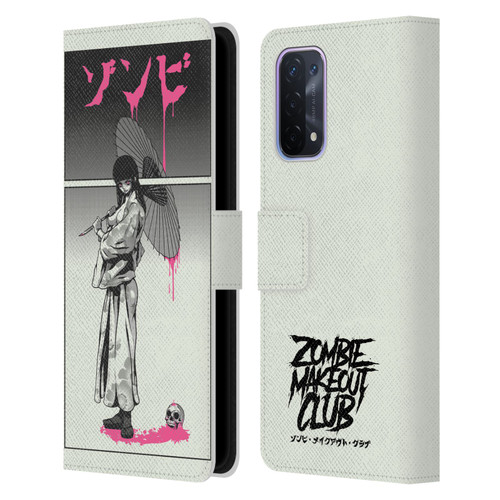 Zombie Makeout Club Art Chance Of Rain Leather Book Wallet Case Cover For OPPO A54 5G
