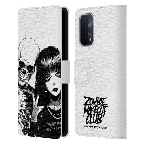Zombie Makeout Club Art Forever Knows Best Leather Book Wallet Case Cover For OPPO A54 5G