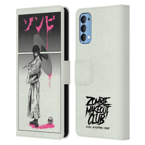 Zombie Makeout Club Art Chance Of Rain Leather Book Wallet Case Cover For OPPO Reno 4 5G