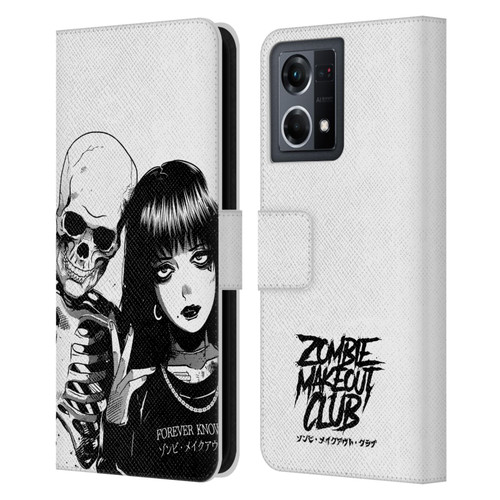 Zombie Makeout Club Art Forever Knows Best Leather Book Wallet Case Cover For OPPO Reno8 4G