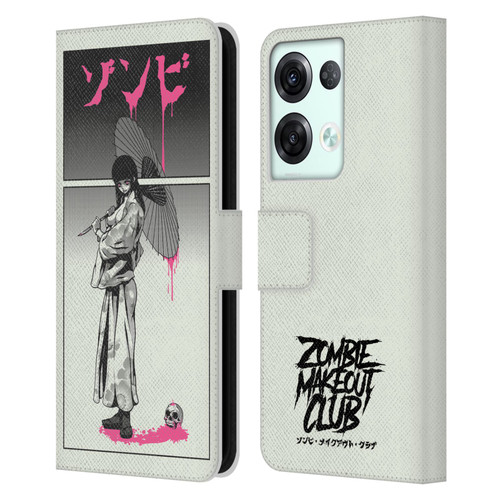 Zombie Makeout Club Art Chance Of Rain Leather Book Wallet Case Cover For OPPO Reno8 Pro