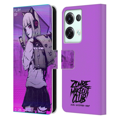 Zombie Makeout Club Art Drama Rides On My Back Leather Book Wallet Case Cover For OPPO Reno8 Pro