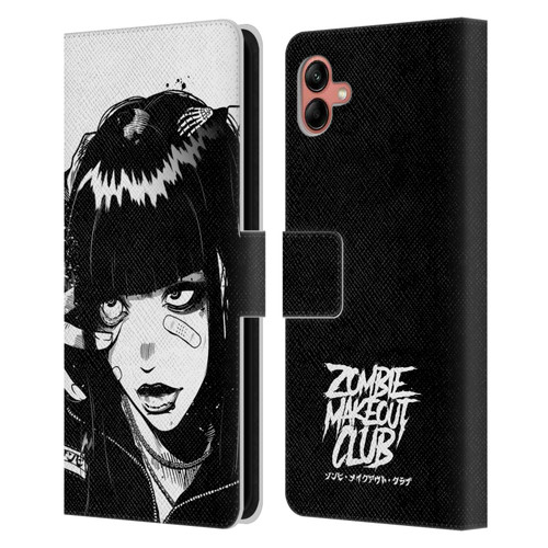 Zombie Makeout Club Art See Thru You Leather Book Wallet Case Cover For Samsung Galaxy A04 (2022)