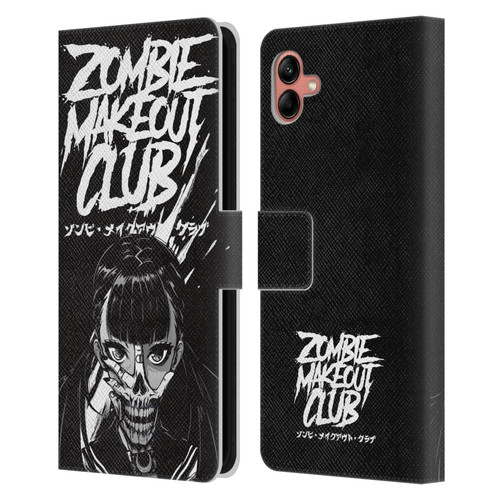 Zombie Makeout Club Art Face Off Leather Book Wallet Case Cover For Samsung Galaxy A04 (2022)