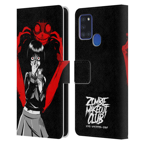 Zombie Makeout Club Art Selfie Leather Book Wallet Case Cover For Samsung Galaxy A21s (2020)