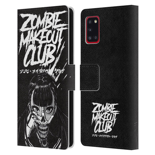 Zombie Makeout Club Art Face Off Leather Book Wallet Case Cover For Samsung Galaxy A31 (2020)