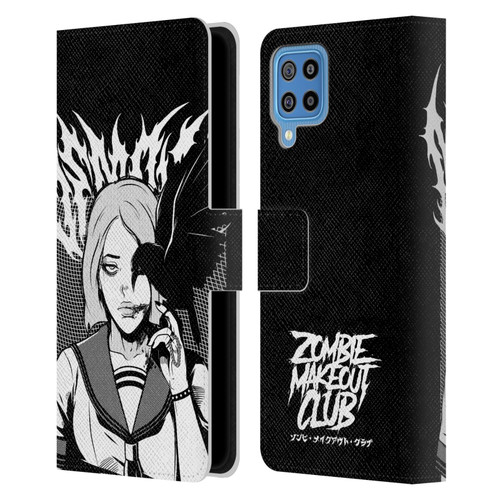 Zombie Makeout Club Art Crow Leather Book Wallet Case Cover For Samsung Galaxy F22 (2021)