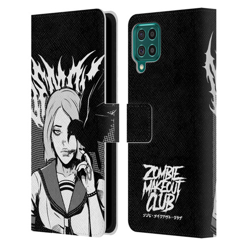 Zombie Makeout Club Art Crow Leather Book Wallet Case Cover For Samsung Galaxy F62 (2021)
