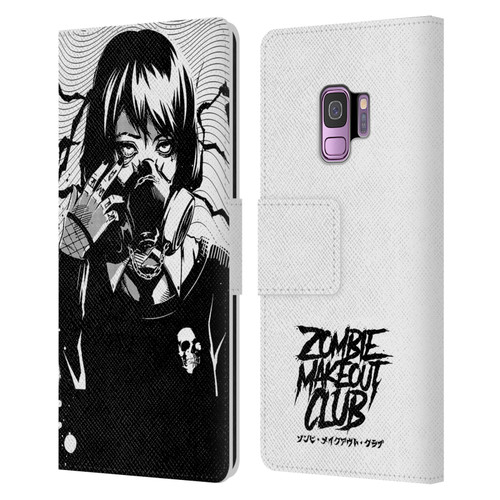 Zombie Makeout Club Art Facepiece Leather Book Wallet Case Cover For Samsung Galaxy S9