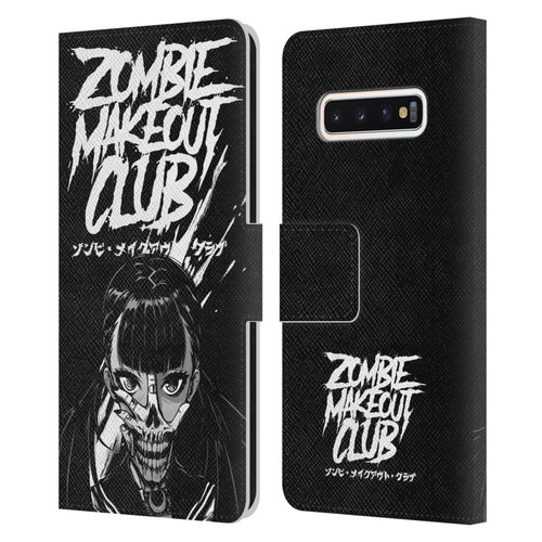 Zombie Makeout Club Art Face Off Leather Book Wallet Case Cover For Samsung Galaxy S10