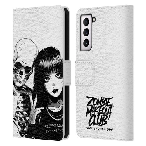 Zombie Makeout Club Art Forever Knows Best Leather Book Wallet Case Cover For Samsung Galaxy S21 5G