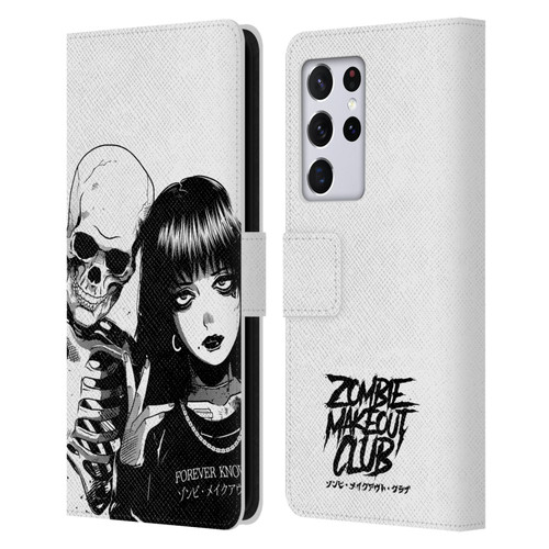Zombie Makeout Club Art Forever Knows Best Leather Book Wallet Case Cover For Samsung Galaxy S21 Ultra 5G