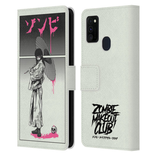 Zombie Makeout Club Art Chance Of Rain Leather Book Wallet Case Cover For Samsung Galaxy M30s (2019)/M21 (2020)