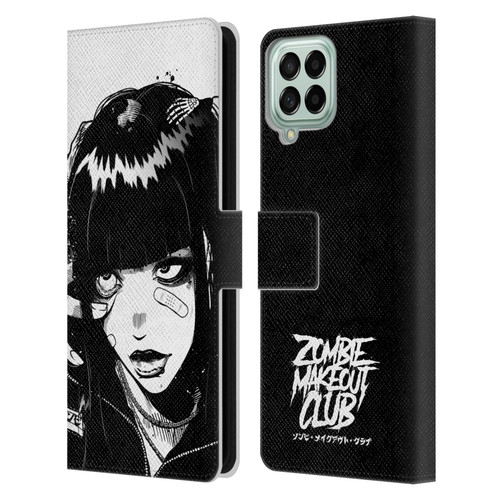 Zombie Makeout Club Art See Thru You Leather Book Wallet Case Cover For Samsung Galaxy M53 (2022)