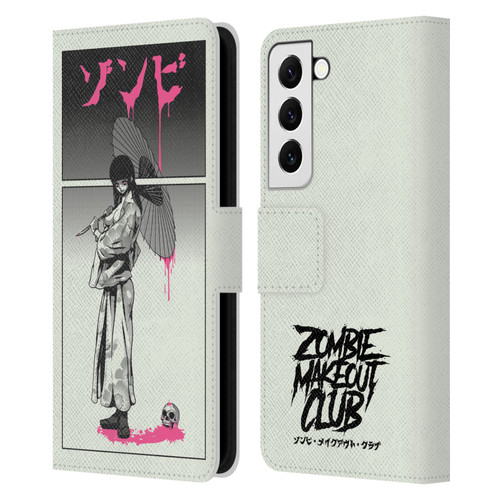 Zombie Makeout Club Art Chance Of Rain Leather Book Wallet Case Cover For Samsung Galaxy S22 5G