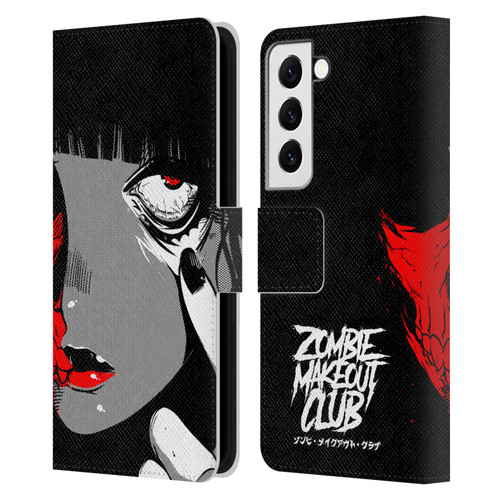 Zombie Makeout Club Art Eye Leather Book Wallet Case Cover For Samsung Galaxy S22 5G