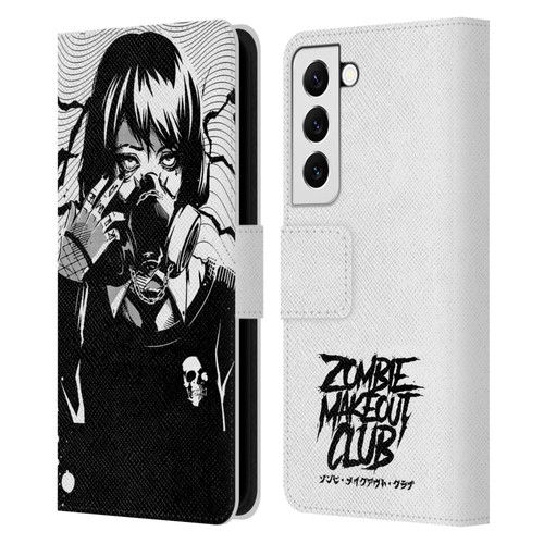 Zombie Makeout Club Art Facepiece Leather Book Wallet Case Cover For Samsung Galaxy S22 5G