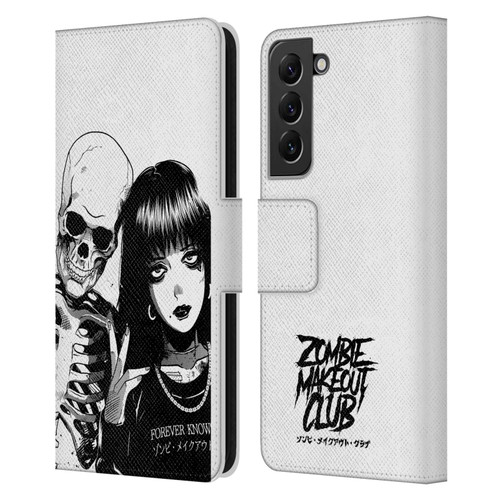 Zombie Makeout Club Art Forever Knows Best Leather Book Wallet Case Cover For Samsung Galaxy S22+ 5G