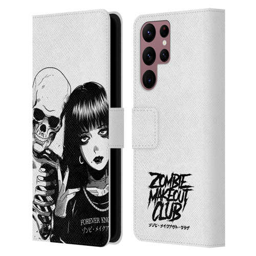 Zombie Makeout Club Art Forever Knows Best Leather Book Wallet Case Cover For Samsung Galaxy S22 Ultra 5G
