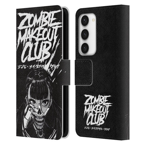 Zombie Makeout Club Art Face Off Leather Book Wallet Case Cover For Samsung Galaxy S23 5G