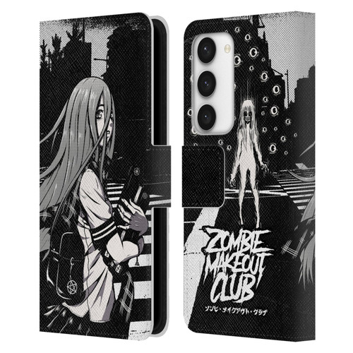 Zombie Makeout Club Art They Are Watching Leather Book Wallet Case Cover For Samsung Galaxy S23 5G