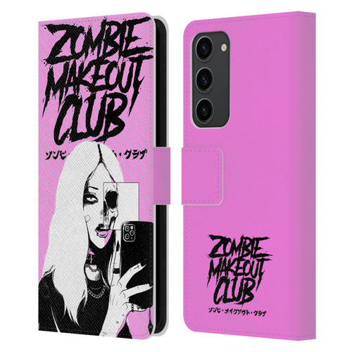 Zombie Makeout Club Art Selfie Skull Leather Book Wallet Case Cover For Samsung Galaxy S23+ 5G