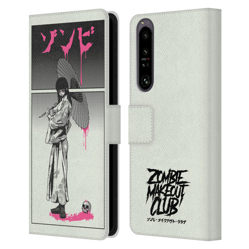 Zombie Makeout Club Art Chance Of Rain Leather Book Wallet Case Cover For Sony Xperia 1 IV