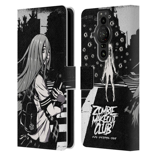 Zombie Makeout Club Art They Are Watching Leather Book Wallet Case Cover For Sony Xperia Pro-I
