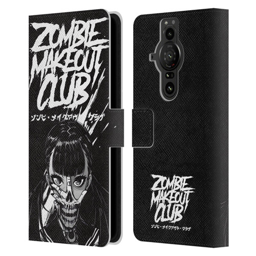 Zombie Makeout Club Art Face Off Leather Book Wallet Case Cover For Sony Xperia Pro-I