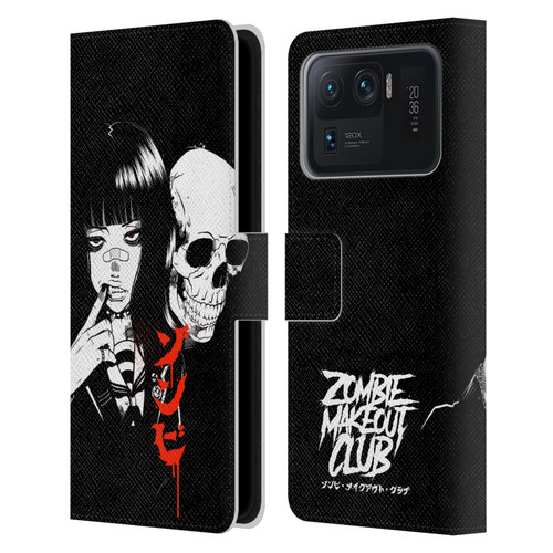Zombie Makeout Club Art Girl And Skull Leather Book Wallet Case Cover For Xiaomi Mi 11 Ultra
