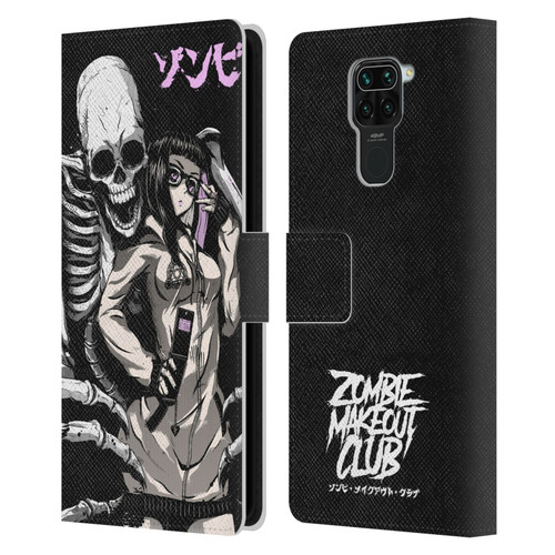 Zombie Makeout Club Art Stop Drop Selfie Leather Book Wallet Case Cover For Xiaomi Redmi Note 9 / Redmi 10X 4G