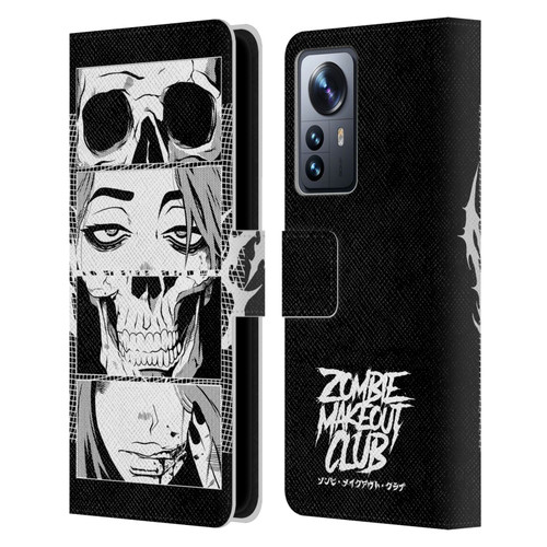 Zombie Makeout Club Art Skull Collage Leather Book Wallet Case Cover For Xiaomi 12 Pro