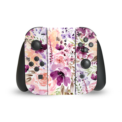 Anis Illustration Art Mix Floral Chaos Vinyl Sticker Skin Decal Cover for Nintendo Switch Joy Controller